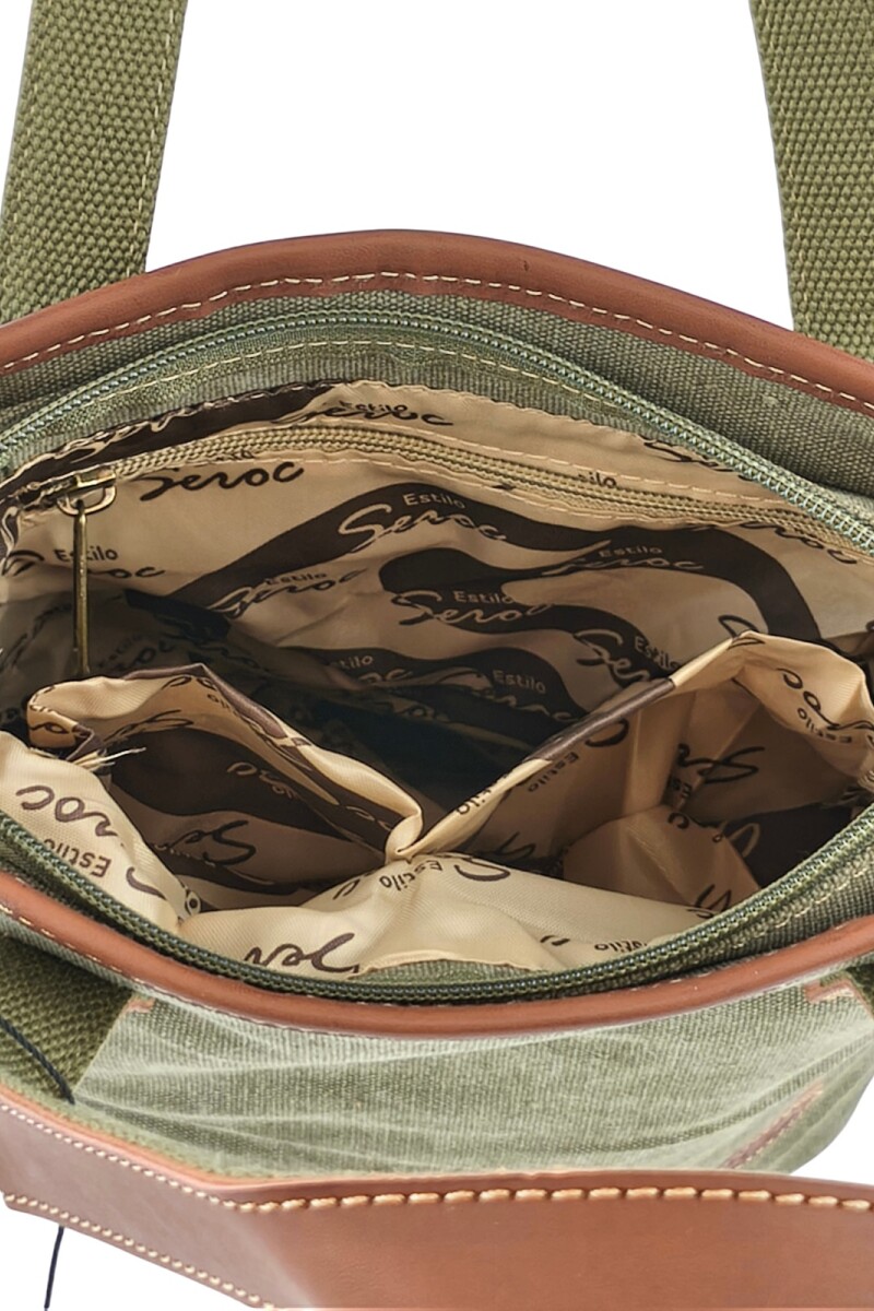 Matera morral de lona Verde