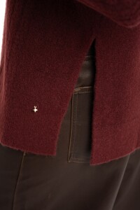 Sweater Texturado Bordeaux