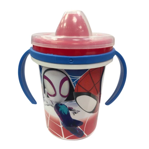 Vaso Entrenador Spiderman con Tapa 330ml U