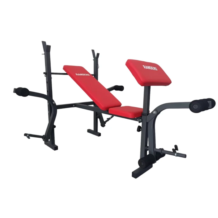 Banco de pecho con soporte para barra y scott Banco de pecho con soporte para barra y scott
