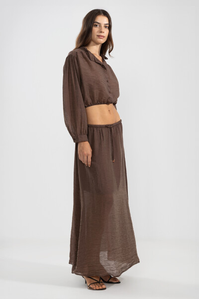 ABBY SKIRT Chocolate