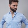 Camisa Luxury Celeste claro
