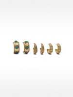 Set De Aros Abiertos dorado