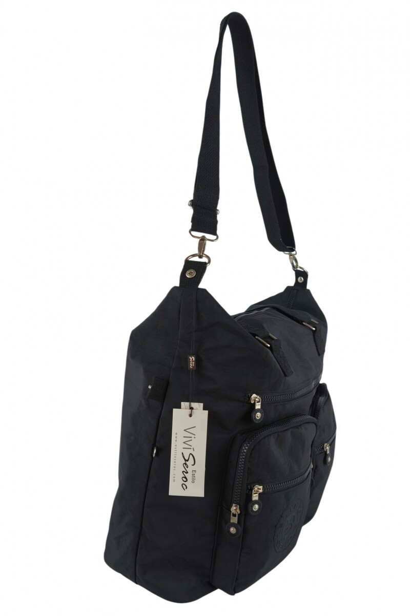 Bolso grande con bolsillos Bolso grande con bolsillos negro