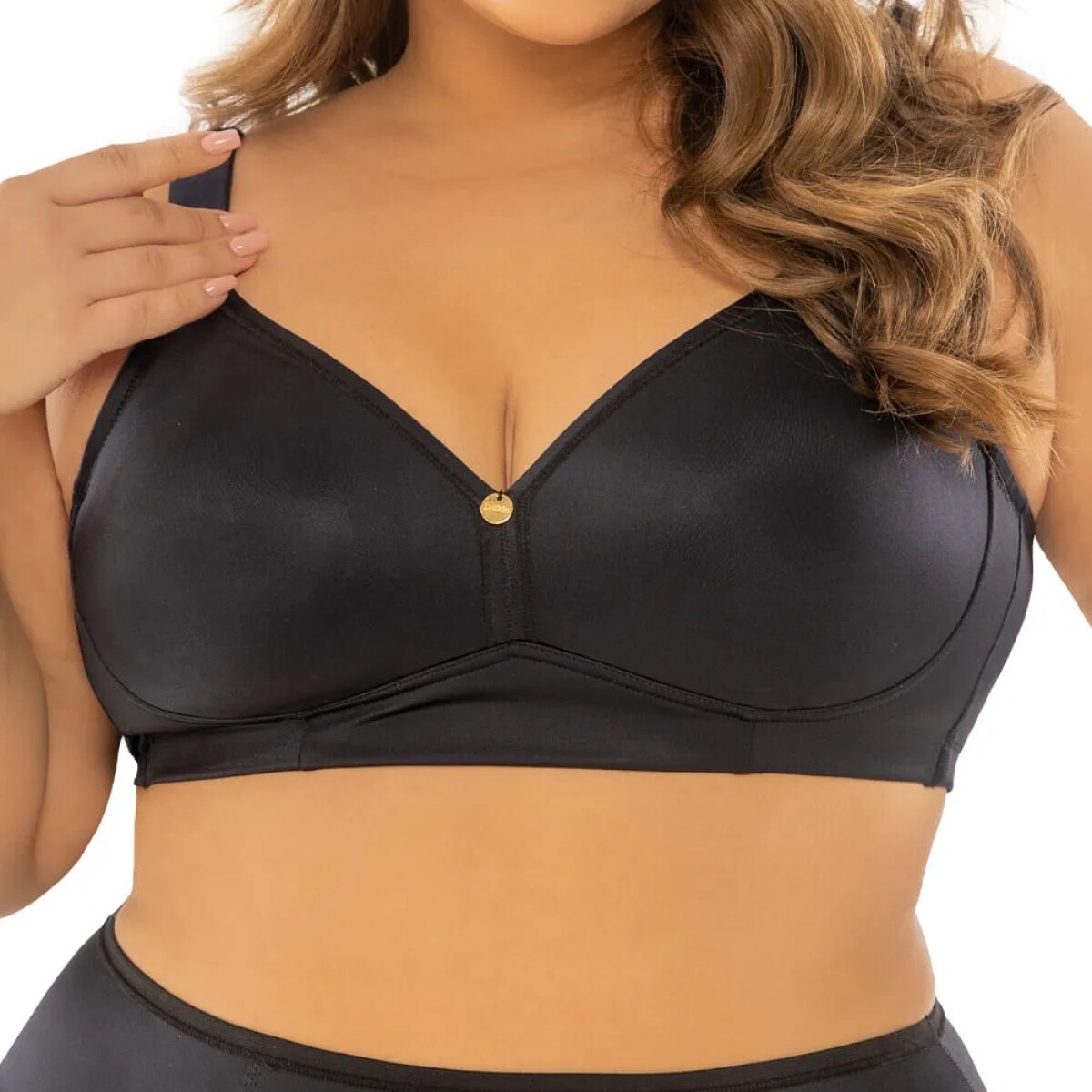 Soutien Moldeado Charmeuse - Negro 