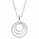 Cadena con colgante triple circulo Cadena con colgante triple circulo