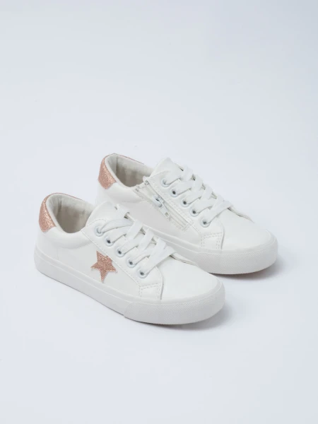 Zapatilla cordones estrella Blanco