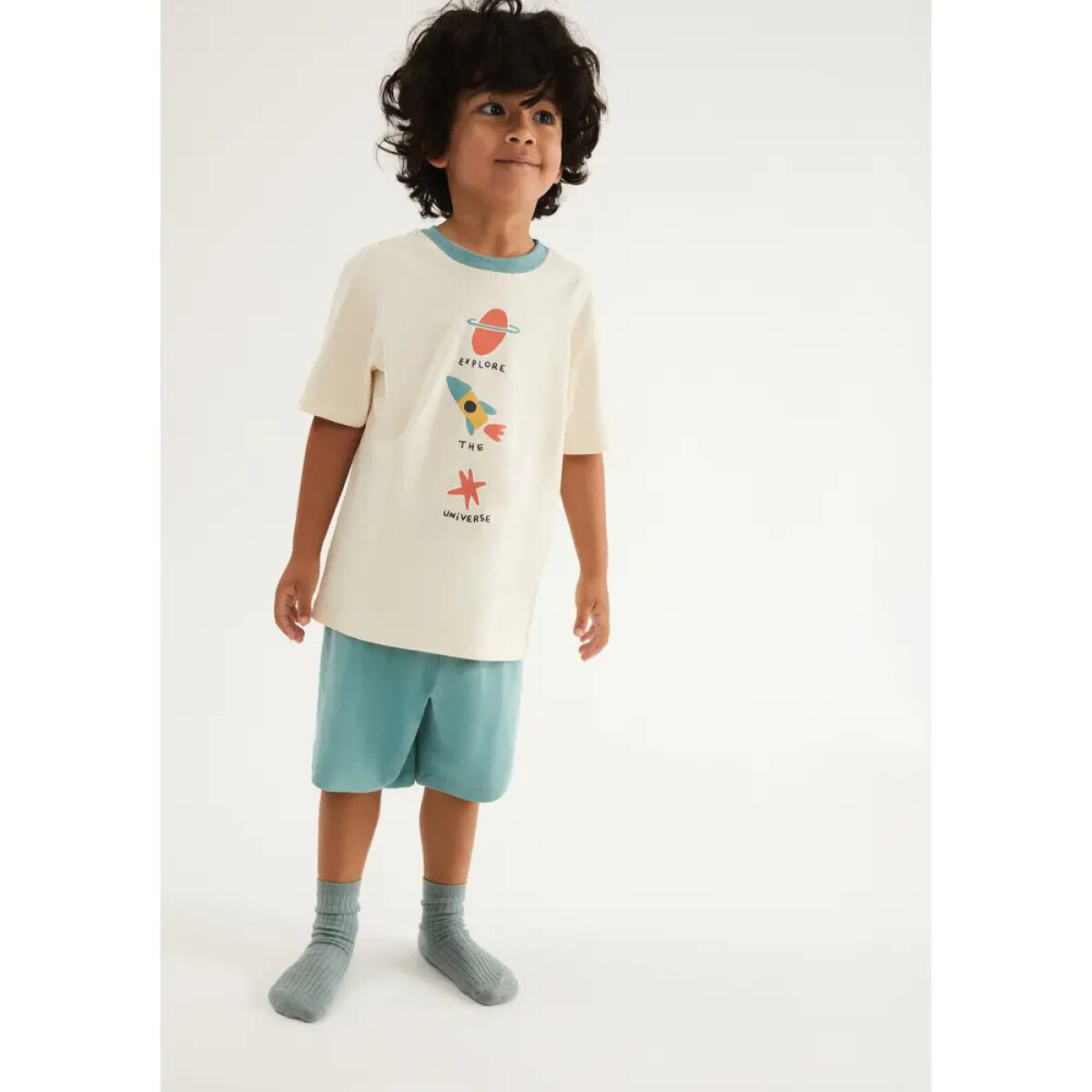 PIJAMA MM MASC - CAQUI CLARO/VERDE 