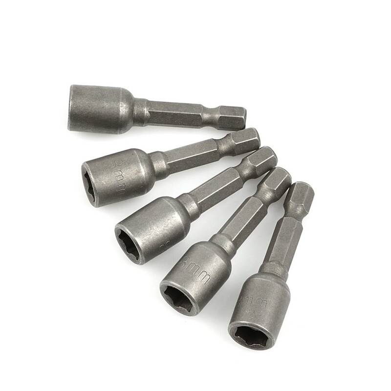 DINGQI JUEGO 5 PIEZAS ADAPTADOR MAGNETICO HEX 13MMx65MM Dingqi Juego 5 Piezas Adaptador Magnetico Hex 13mmx65mm