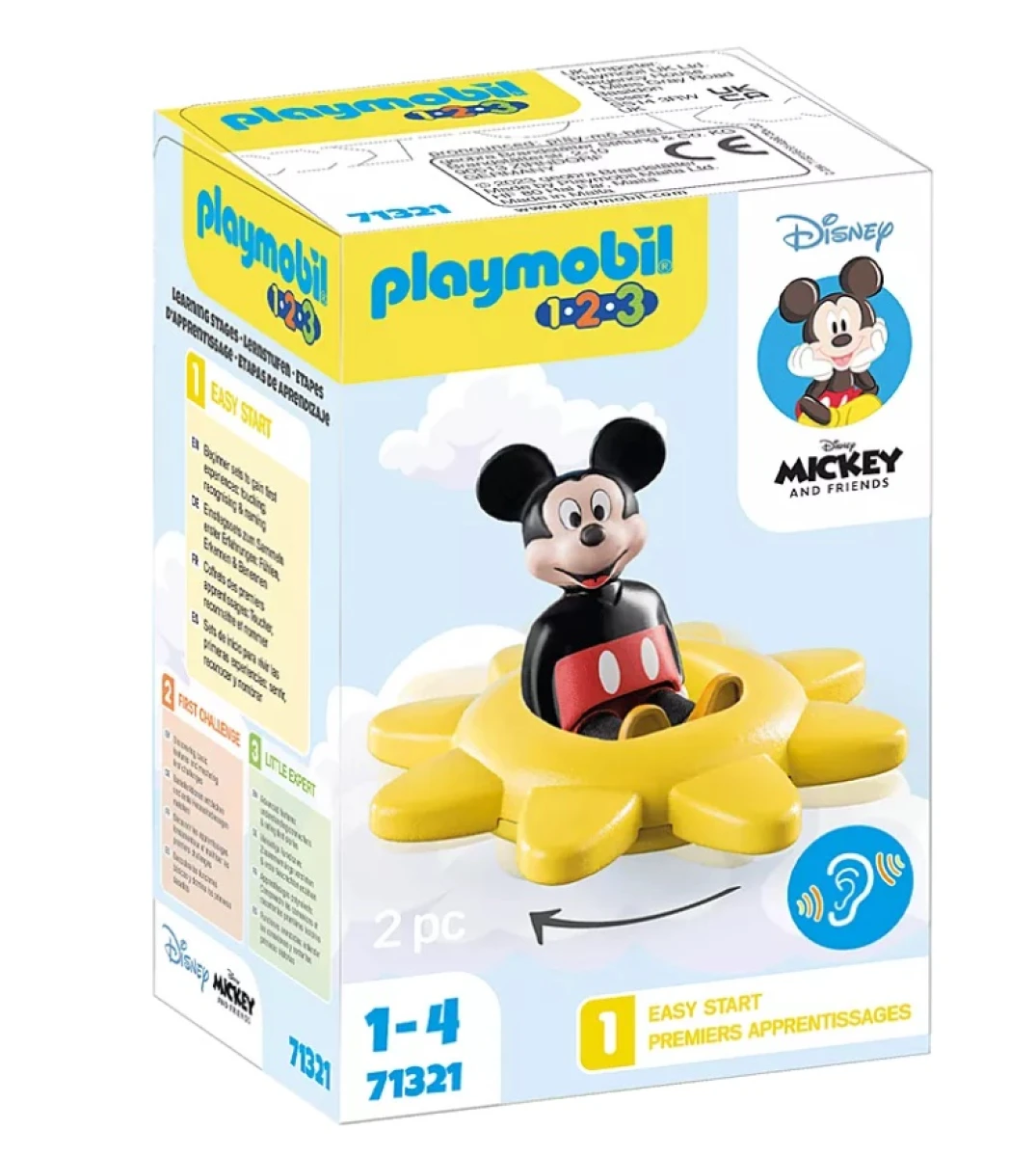 Juego Playmobil Mickey Sol Giratorio 1.2.3 