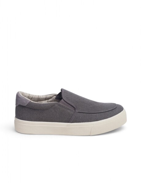ZAPATO NAUTICO DE LONA Gris