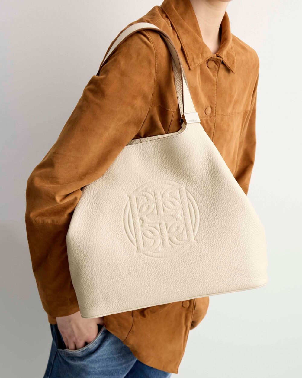 Bolso Eterial en cuero graneado Cotton