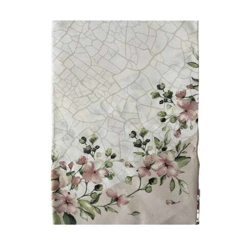 Mantel Redondo Clean Athenas Dohler 160 cm FLORAL ROSA HAV 01