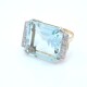 Anillo en oro 18k , aguamarina y brillantes. Anillo en oro 18k , aguamarina y brillantes.