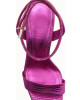 Sandalia Taco Alto Fucsia Metal U