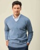 Buzo Lambswool Escote V Jean