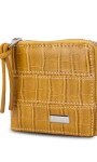 BILLETERA CANDELA CROCO MOSTAZA