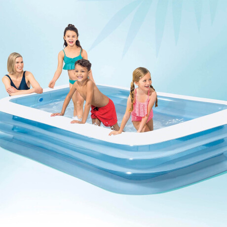 Pisicina Gomón Inflable Familiar Rectangular Intex 1050 L Inx58484