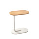 Mesa auxiliar Lumax de arrime MDF minimalista para living Madera Claro y Blanco