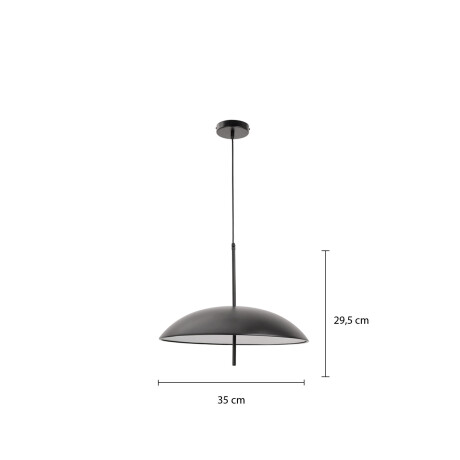 COLGANTE DECORATIVO PAULINE MEDIUM Luminaria Colgante Pauline Medium Negra ø 35 cm