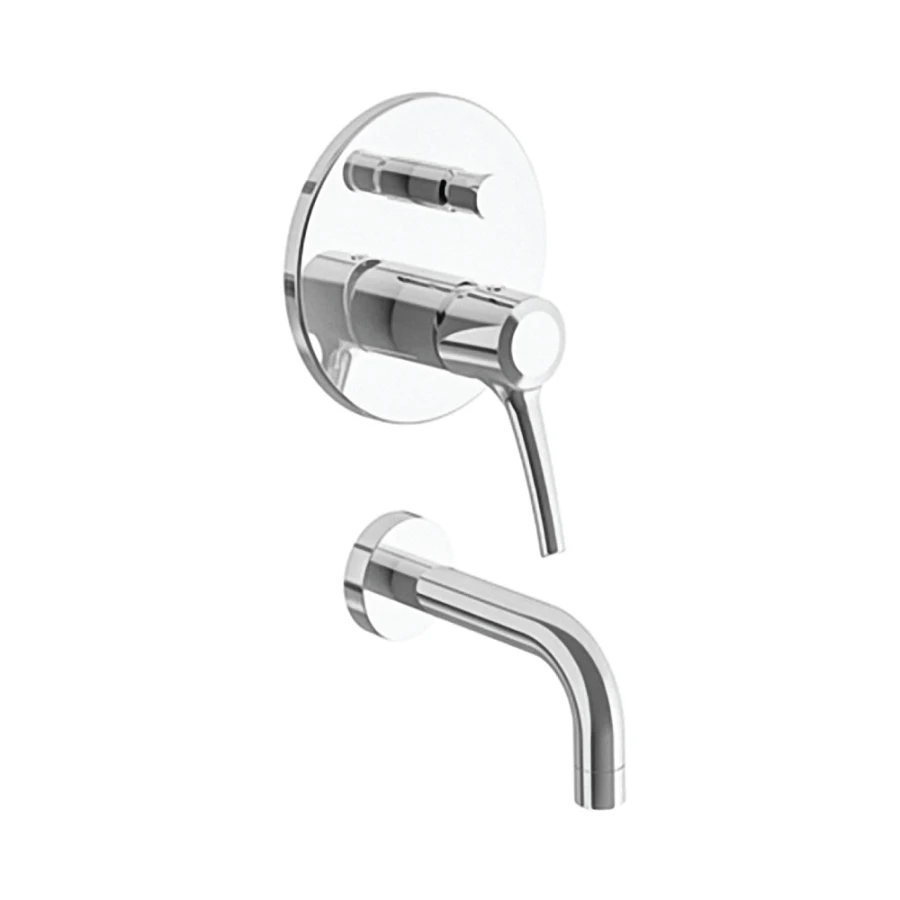 Grifería de Ducha Monocomando Empotrada con Pico de Bañera Sin Ducha Cromado Linea Suche Grifería de Ducha Monocomando Empotrada con Pico de Bañera Sin Ducha Cromado Linea Suche