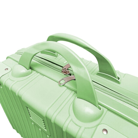 Set X3 Valijas Rígidas Viaje Livianas Carry + 14+ 24 Verde