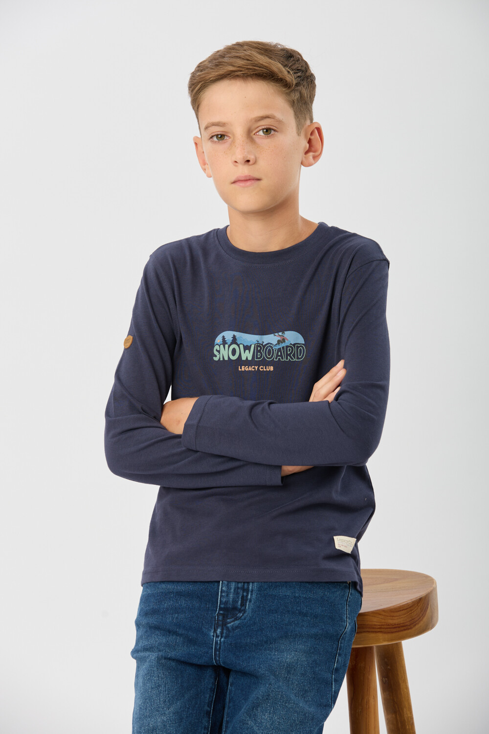 REMERA ESTAMPADA Azul