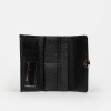 Billetera The Circle En Cuero Graneado Negro