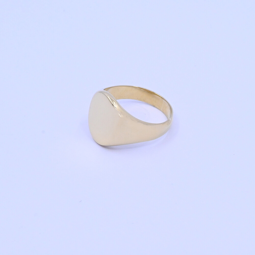 Anillo oro 18k macizo sello mesa oval. Anillo oro 18k macizo sello mesa oval.