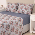 Juego de Sábana Colección Valdivia Roses Azul S. King
