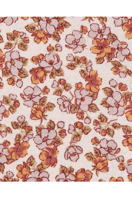 Set tres piezas pijama, pantalón y body de algodón diseño floral Sin color