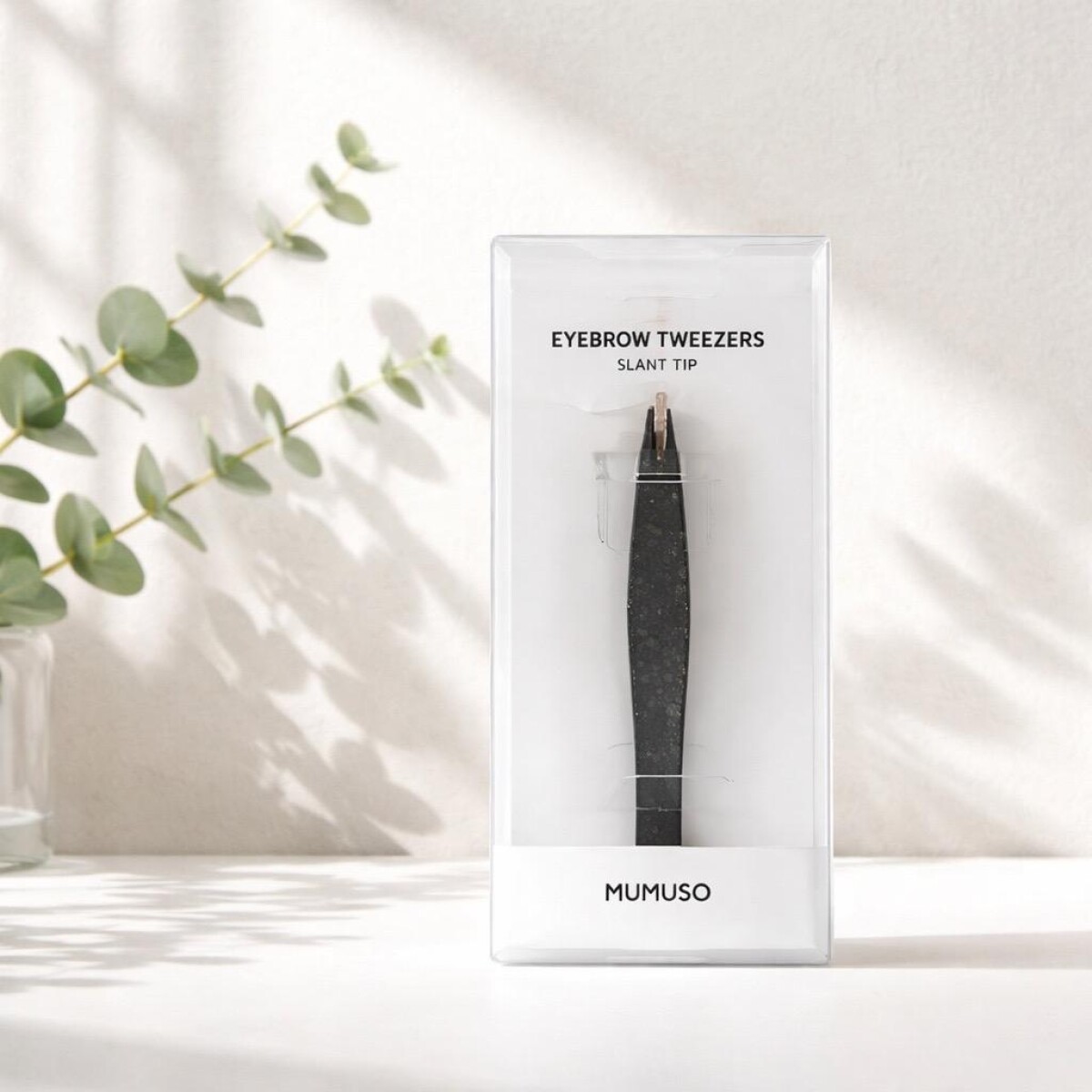PINZAS DE CEJAS CON PUNTA INCLINADA-NEGRA 