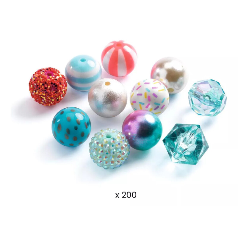 Cuentas para crear Collares Burbujas Djeco Plateado Cuentas para crear Collares Burbujas Djeco Plateado