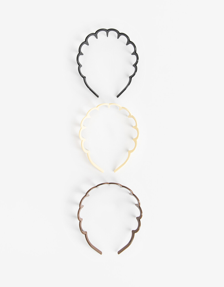 Set De Vinchas Rígidas Wavy 