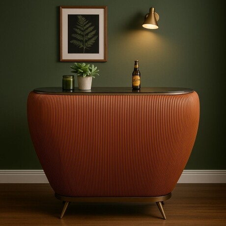 MESA DE BAR RIO BROWN Cognac - -