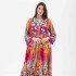 VESTIDO NITTA ESTAMPADO NARANJA
