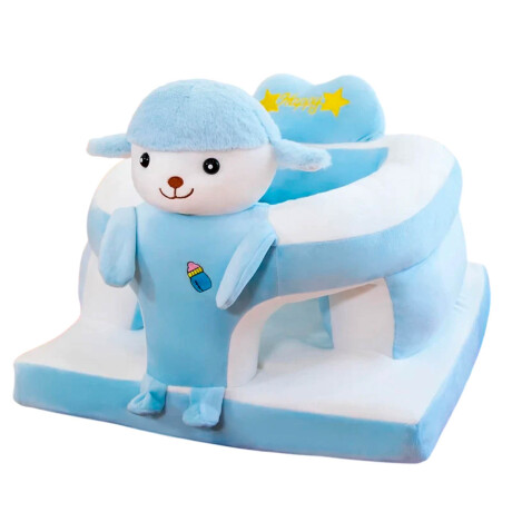 Sillón Puff Infantil Animales Felpa Asiento Corral Oveja