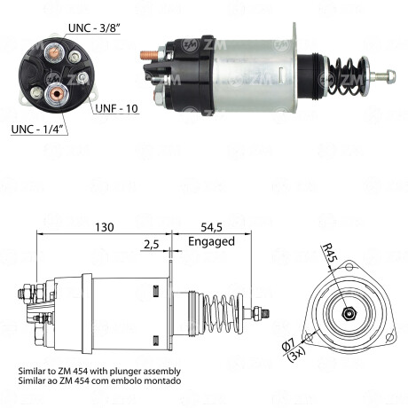 AUTOMATICO DE ARRANQUE - AUTOMATICO CASE CATERPILAR S/D.REMY 37MT 12V ZM AUTOMATICO DE ARRANQUE - AUTOMATICO CASE CATERPILAR S/D.REMY 37MT 12V ZM