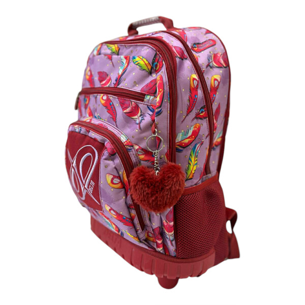 Mochila estampada con carro Estampada rosa