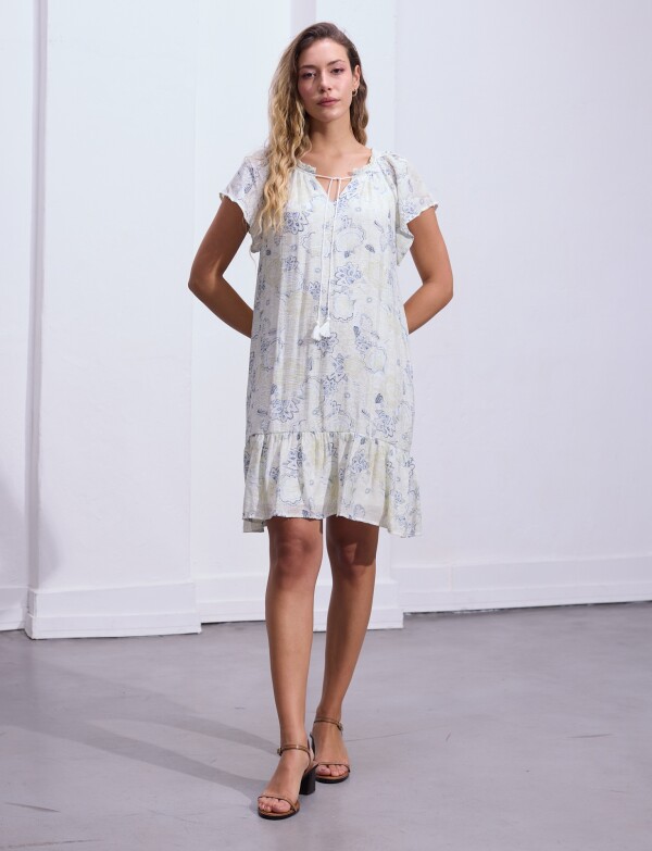 Vestido Cordel MULTI/VERDE