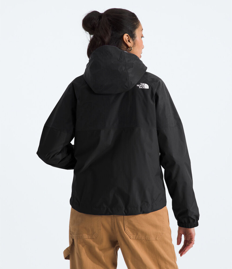 Campera impermeable antora hoodie mujer Tnf Black-npf