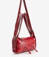 Cartera City Rojo metalizado