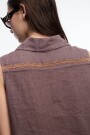 CAMISA SIN MANGAS Marron