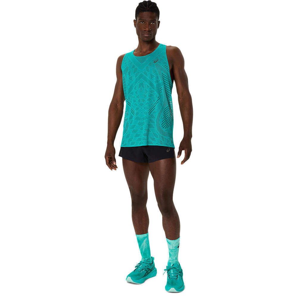 Shorts Running Metarun Split Short Hombre Performance Black