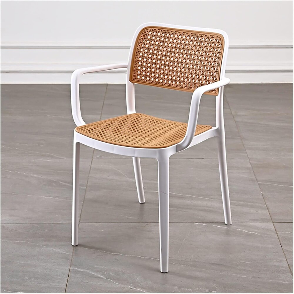 Silla de exterior con posabrazos Frank Blanco