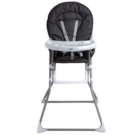 Silla de bebé para comer Bebesit Vectra con cinturón de 5 puntas Gris