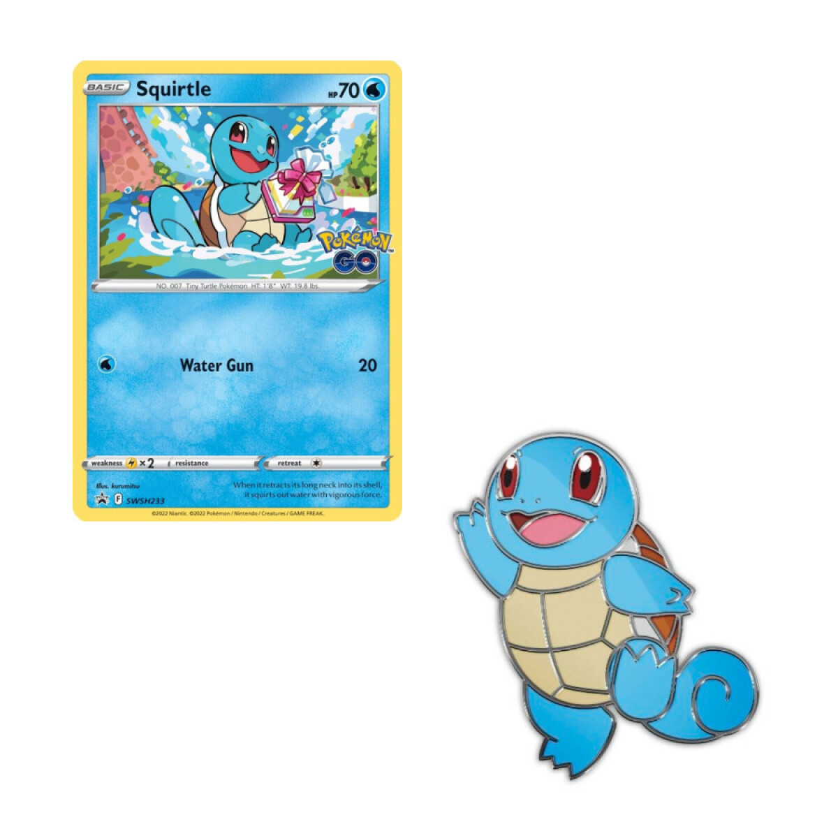 Pokémon TCG Squirtle Pokémon GO Pin Collection Español X Uruguay