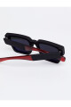 Lentes Tiwi Tokio Rubber Black With Red Tips With Black Lenses (flat+ar)