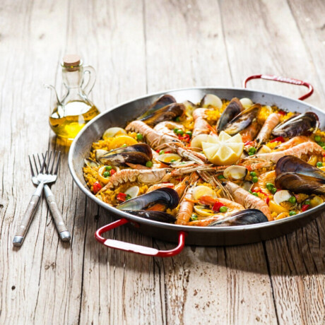 Paellera de hierro 40 cm 9 porciones Paellera de hierro 40 cm 9 porciones