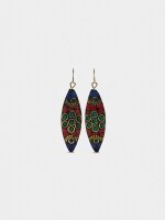 Pendientes Largos Étnicos Multicolor multicolor